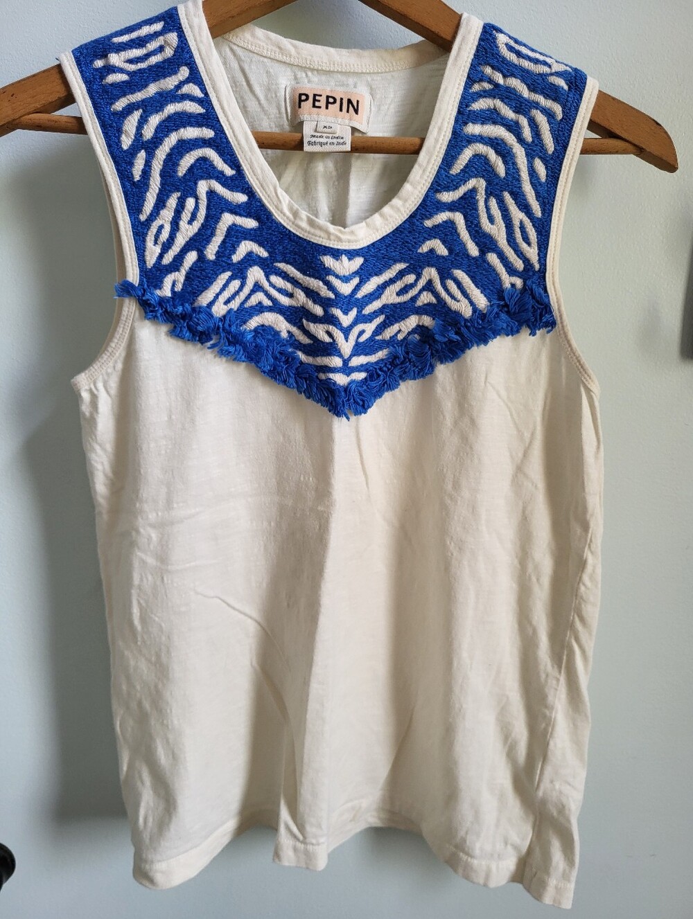 Women’s Embroidered Tank Top by Anthropologie Pepin, Size XS